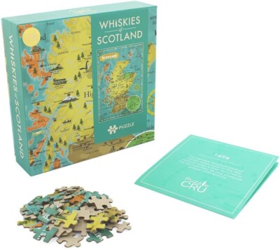 Puzzle Cru Whiskys of Scotland Puzzlekarte | 500 Teile | Tolle Geschenkidee