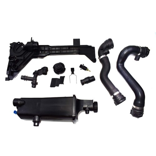 9X Coolant Expansion Tank Cap Mounting Plate Sensor Hose Thermostat For BMW E46 - Picture 4 of 6