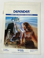 Defender Atari 2600 Instruction Manual Only