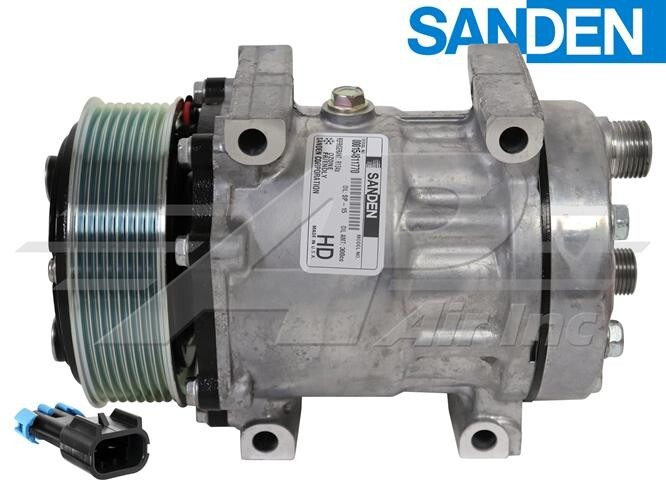 657532 New OEM Sanden Compressor SD7H15 Fits Hagie Sprayers - 1