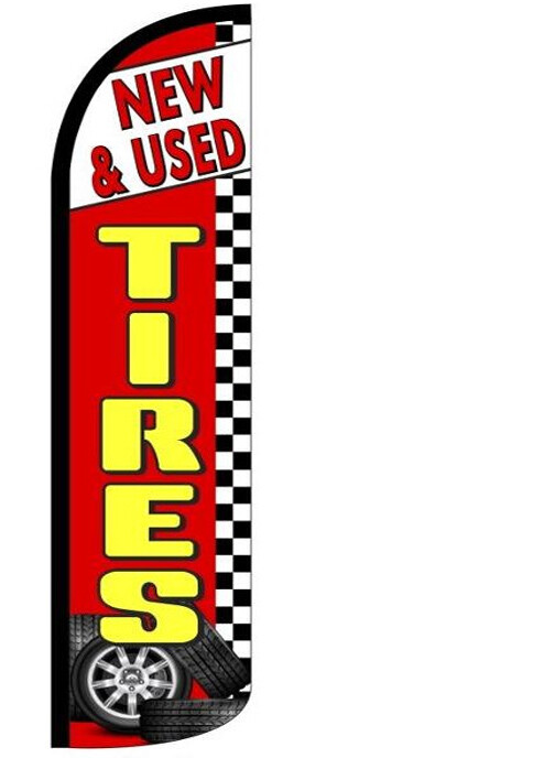 Vapor Red & Black Windless Banner Flag | Flags Importer | 11.5ft x 2