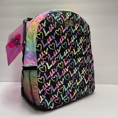betsey johnson rainbow backpack