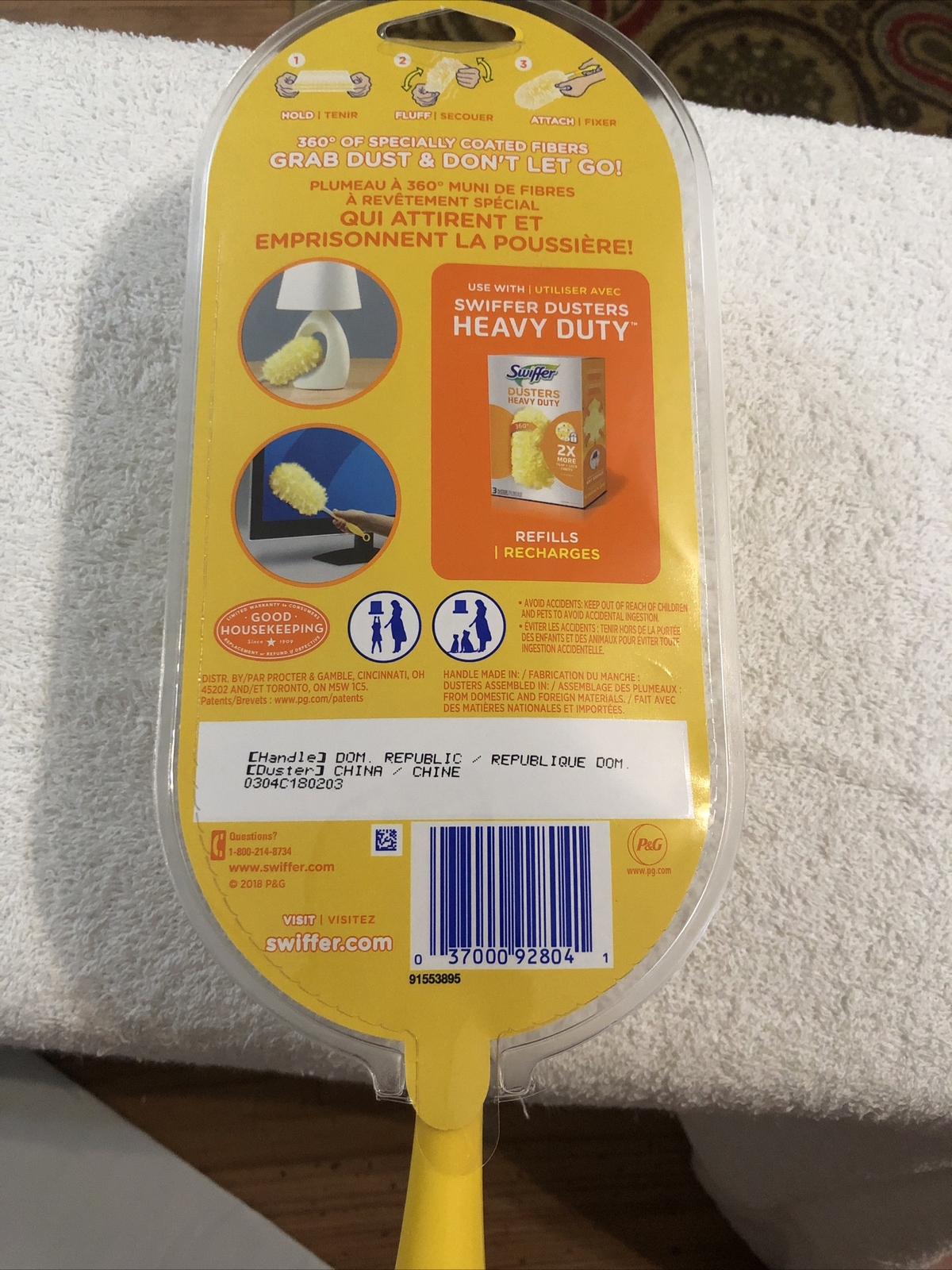 Swiffer Dusters Heavy Duty Short Handle Starter Kit (1 Handle + 2 Dusters)