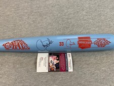 LARRY WALKER AUTOGRAPH HALL OF FAME INDUCTION ENGRAVED STAT FULL SIZE BAT- JSA
