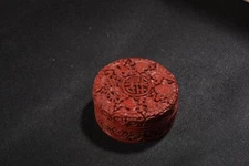 Chinese Antique Lacquerware Box Flower Statue Exquisite Jewelry Box Keepsake Box