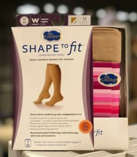 Super Soft Sheer Medical Compression Stockings 30-40 mmHg Knee/Calf High - SIZES