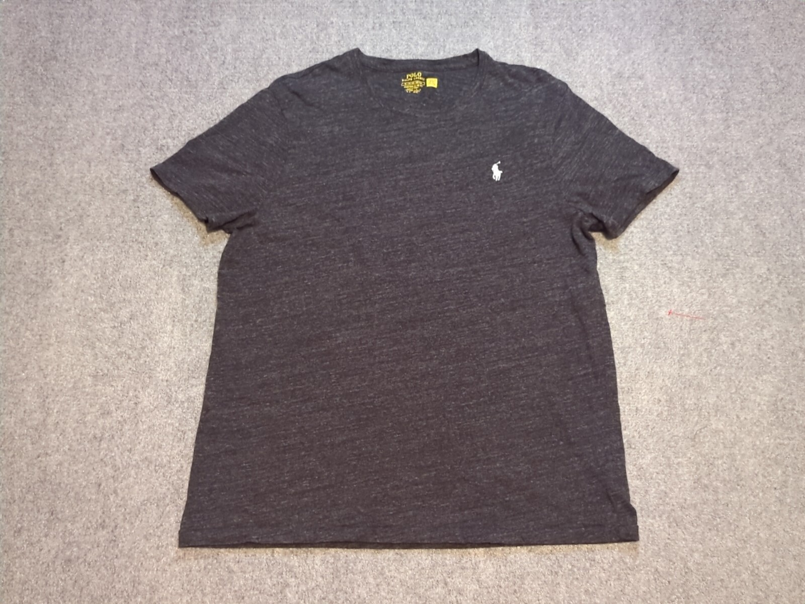 Polo Ralph Lauren camicia uomo XL grigia manica corta logo pony cotone slim fit