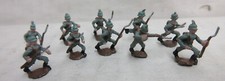 Group Lot of 10 World War I WWI Lead Toy German Soldiers 15mm Tall Figurines