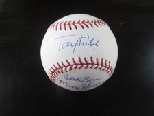 1961 New York Yankees Infield Autograph / Signed Baseball Tony Kubek Clete Boyer