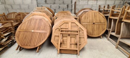 Teak Folding Outdoor Garden Tables - ** Potluck Sale ** - Picture 2 of 8
