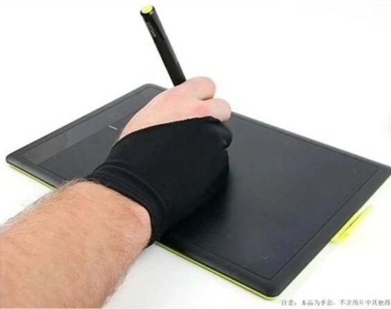Artist Drawing 2 Finger Glove Graphics Drawing Art Student Pen Tablet Pad 1pc - Image 2 of 4