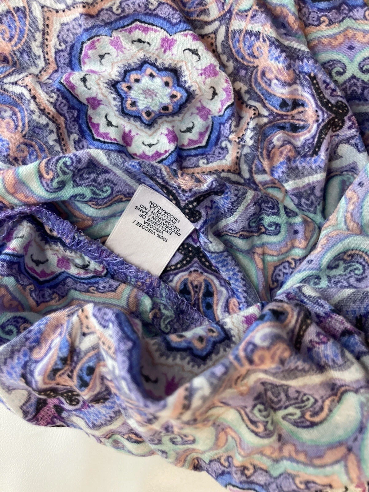 UNDERCOVER Victoria secret abito copricostume donna viola paisley medio