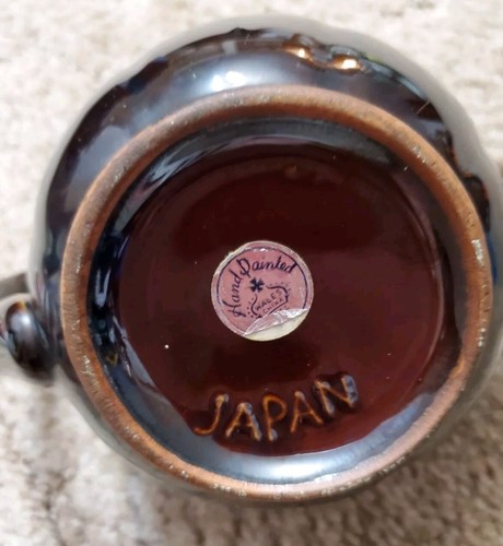 Tetera de cerámica floral vintage pintada a mano ballenas China Japón decoración - Imagen 7 de 9