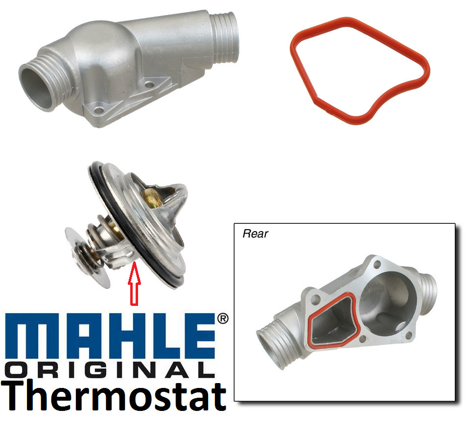 BMW MAHLE THERMOSTAT + ALUMINUM HOUSING ASSEMBLY KIT GASKETS 