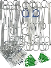 PREMIUM GERMAN 82 PCS GENERAL SURGERY SPAY PACK SURGICAL DENTAL INSTRUMENTS KIT