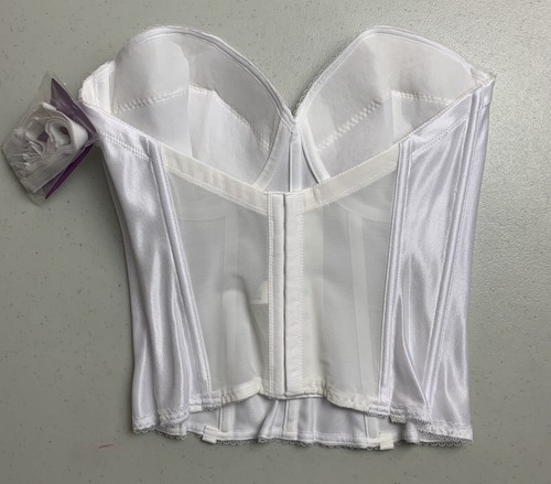DOMINIQUE Intimates Lingerie Bridal REGGISENO LUNGA LINEA BUSTIER Bianco 34D 7750 Nuovo - Foto 8 di 13