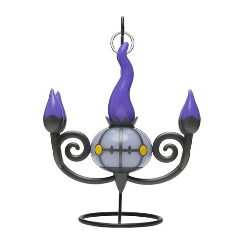 Pokemon Center Original Flame LED Light Chandelure figure Anime toy 10.