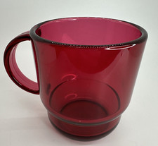 Tupperware Sheerly Elegant Preludio Replacement Mug Cranberry #2224B IMPERFECT
