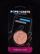 Authentic PopSockets Sparkle Rose PopSocket Pop Socket Premium Phone Holder Grip