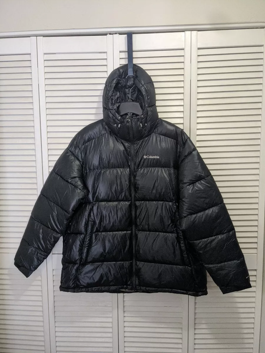 NWT 230 Columbia Mens Pike Lake Hooded Jacket Black Omni Heat 3XT