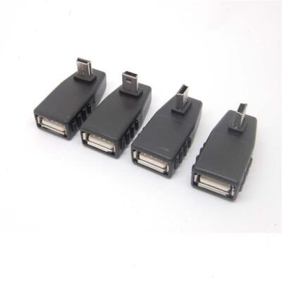 Winkel Mini USB Stecker auf USB Buchse, Adapter Anschluss Hubs