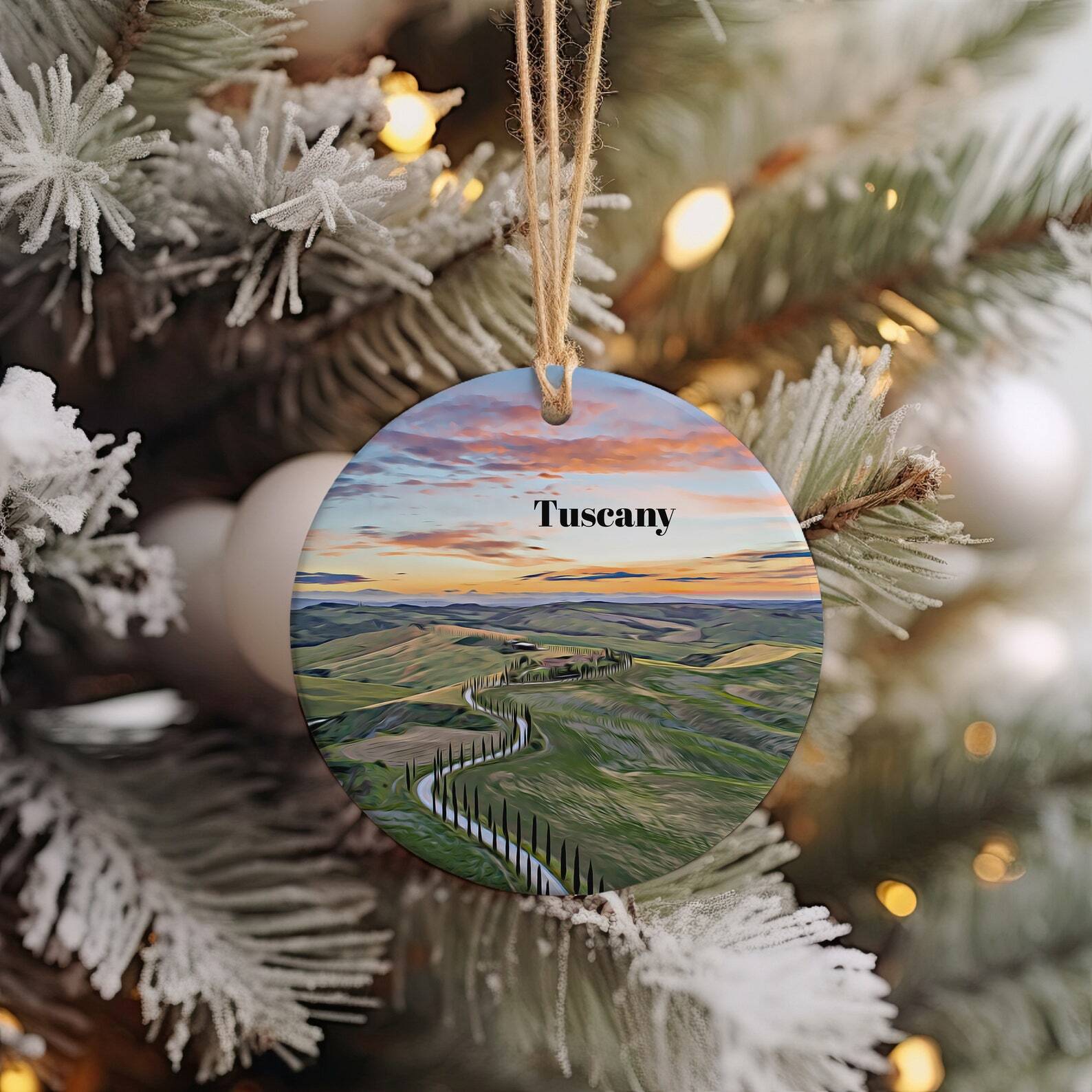 Tuscany Ornament Christmas Ornament Tuscany Gift Christmas Gift Tuscany