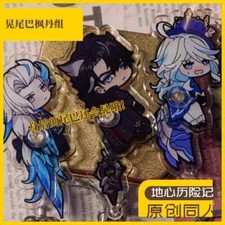 Anime Genshin Impact Q Version Acrylic Keychain Itabag Pendant Cosplay Toys 6CM