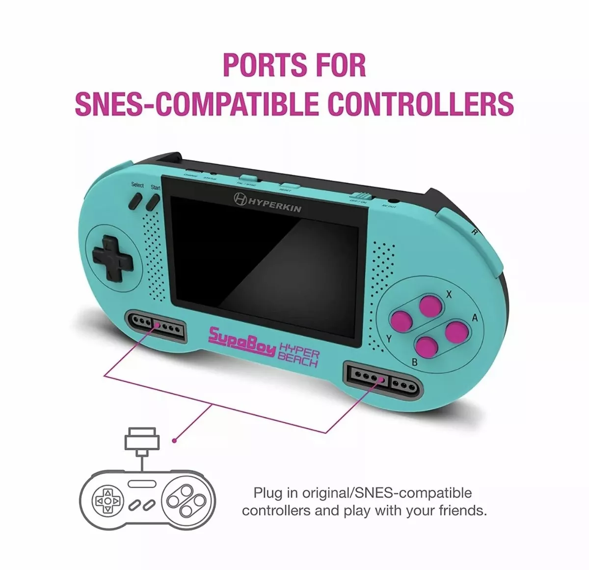 SupaBoy SFC Portable System for SNES and Super Famicom Games Green