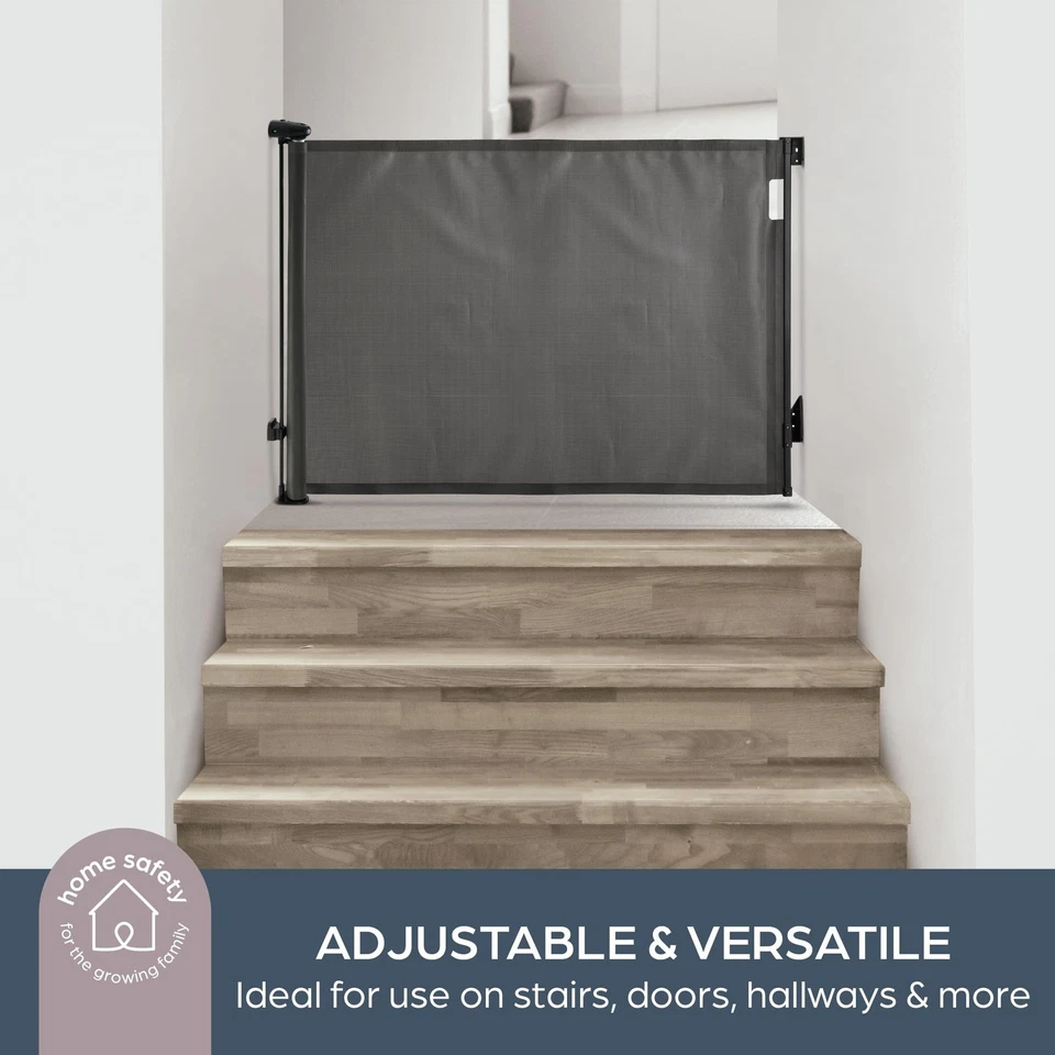 Dreambaby Glide N Hide 35"" extra alto, 55"" ancho puerta retráctil para bebé - Ide... Foto 3 de 4