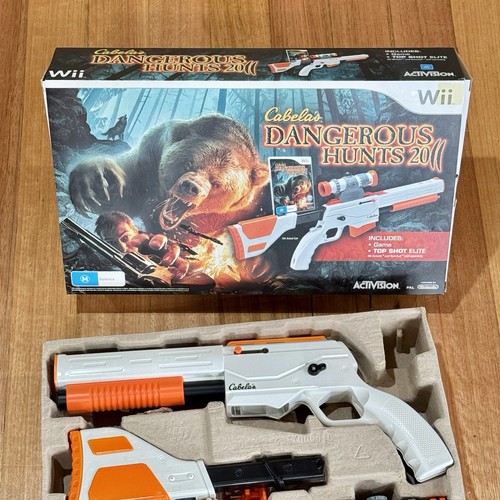 Cabela's Dangerous Hunts 2011 - Nintendo Wii Boxed Top Shot Elite + Game - Picture 4 of 12