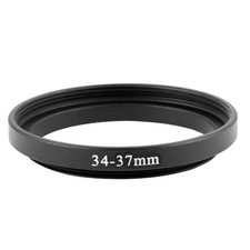 Aluminum Camera Lens Filter Adapter Step Up Rings 34mm-37mm Threaded Frame Black
