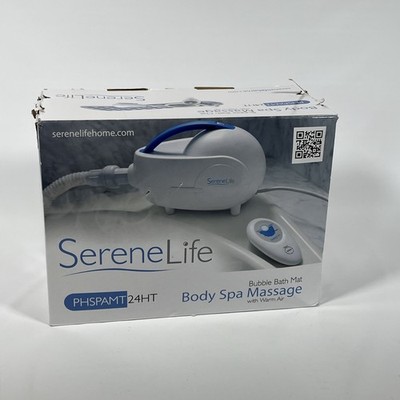 SereneLife Bubble Bath Mat Body Spa Massager with Built-In Heater PHSPAMT24HT