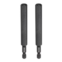"2Stk H10 Hex Kopf Bohrer SchlüSsel 10Mm Flache Spitze 1/4\"Schaft 100Mm Lange"