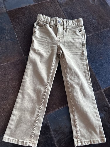 Chartreuse Denim Jeans Size 4 Adjustable Cat & Jack Pants - Picture 2 of 5