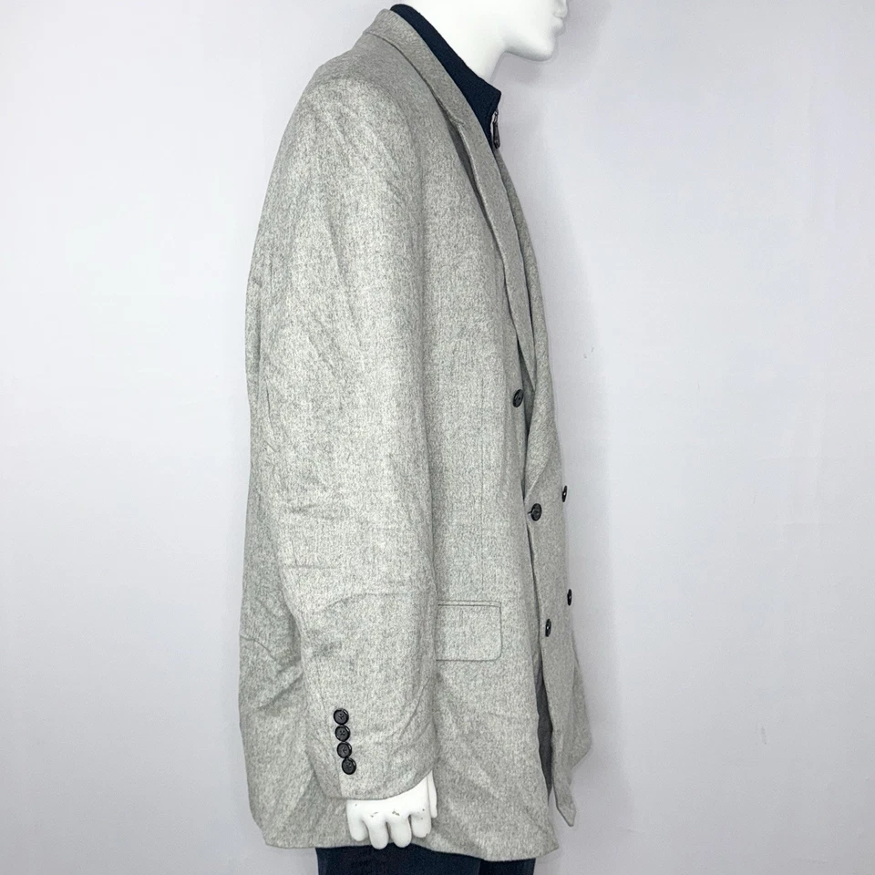 Chaqueta Blazer Abrigo Deportivo Paul Fredrick 100% Cabello Camel Doble Pecho Para Hombre 54L Foto 3 de 4