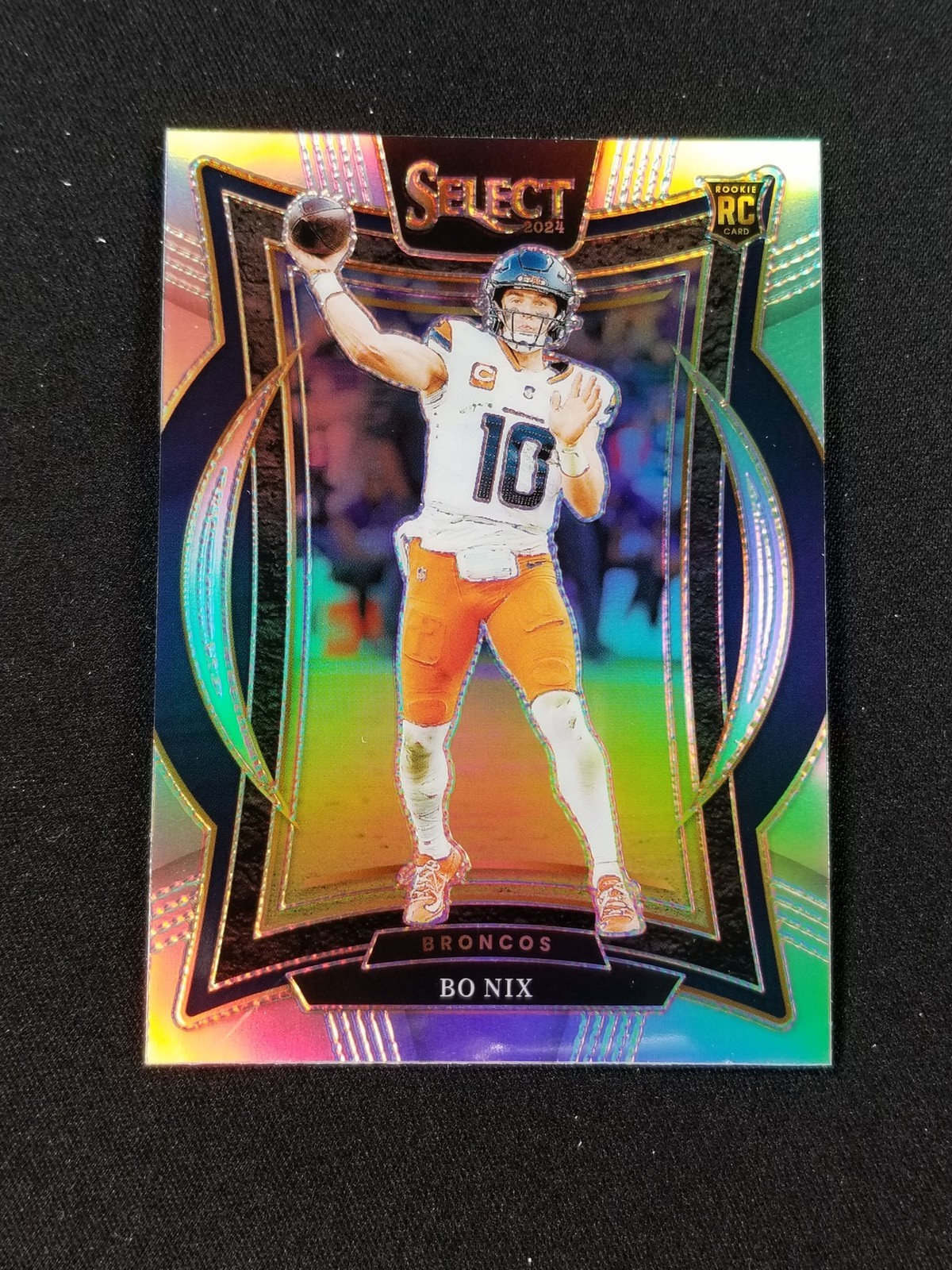 2024 Panini Select #30 Bo Nix Silver Prizm