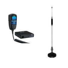 Uniden CMX760 Compact Off Road CB, Mic Controls &Display, With mag-mount Antenna