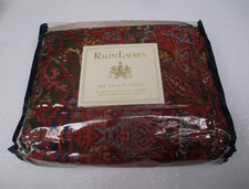 Ralph Lauren GALAHAD PAISLEY Red Floral Comforter Cover Duvet Cover- Full/Queen