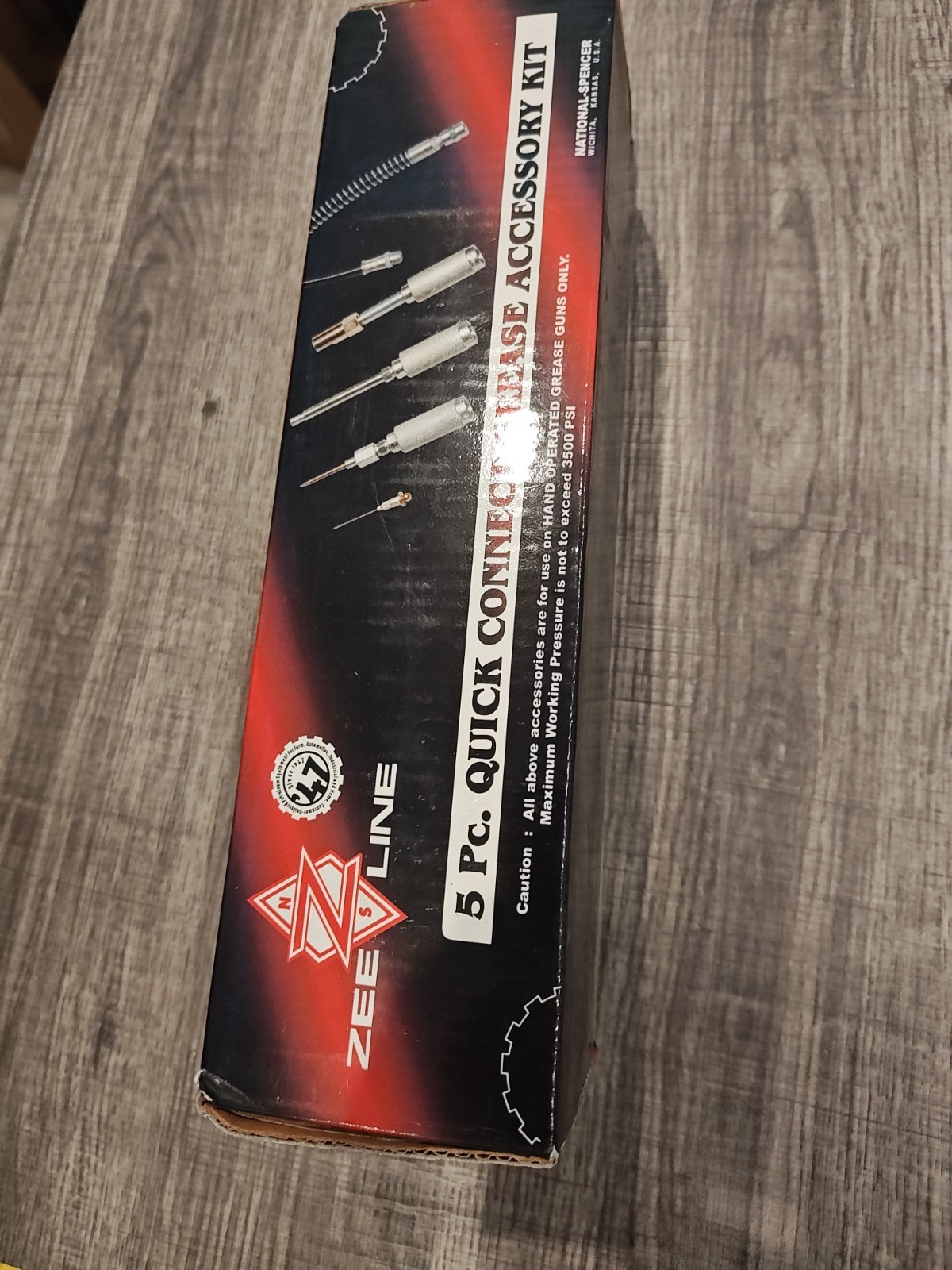 Zee Line tools 5 piece quick connect grease gun fittings Accessory kit Model 660