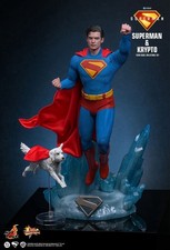 Hot Toys MMS812 Superman & Krypto  2025  Figures NEW MIB NEVER OPENED