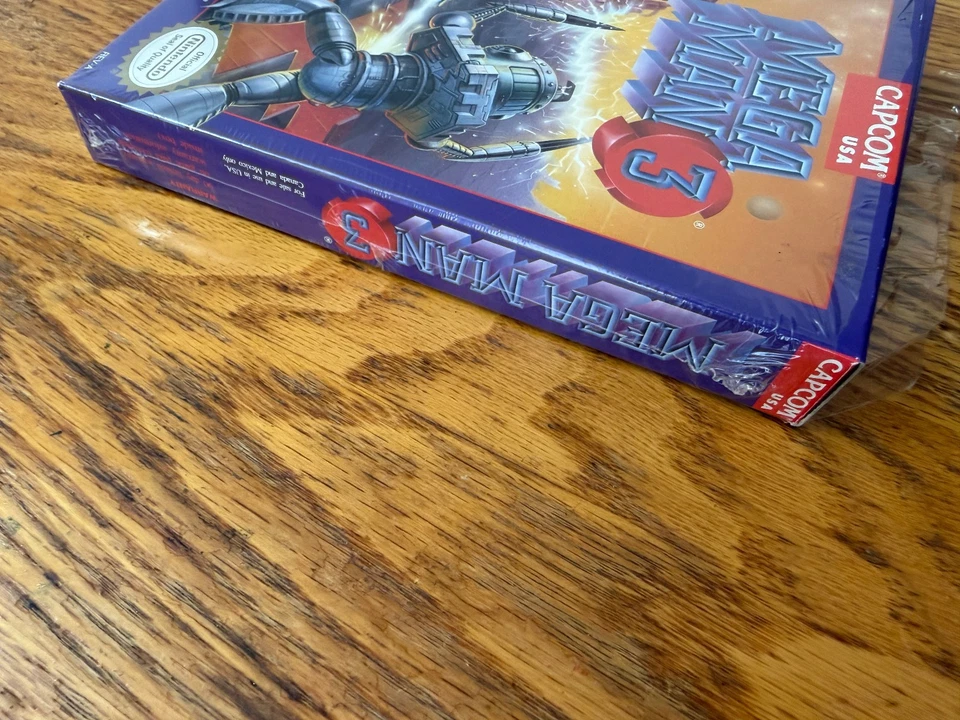 oval seal Mega Man 3 complete in box nintendo nes megaman factory MINT - Image 4 of 4