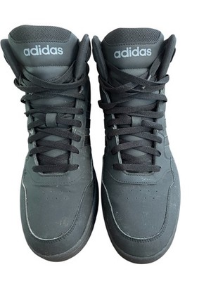 Men's 11.5 M Adidas Originals Hoops 3.0 Mid Black GV6683 Shoes Basketball Hi-Top