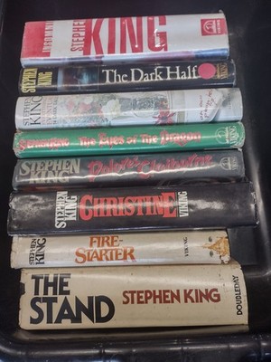 Lot of 8 Stephen King HC Books Mostly 1st/1st Some Ex Libris All in VG Condition