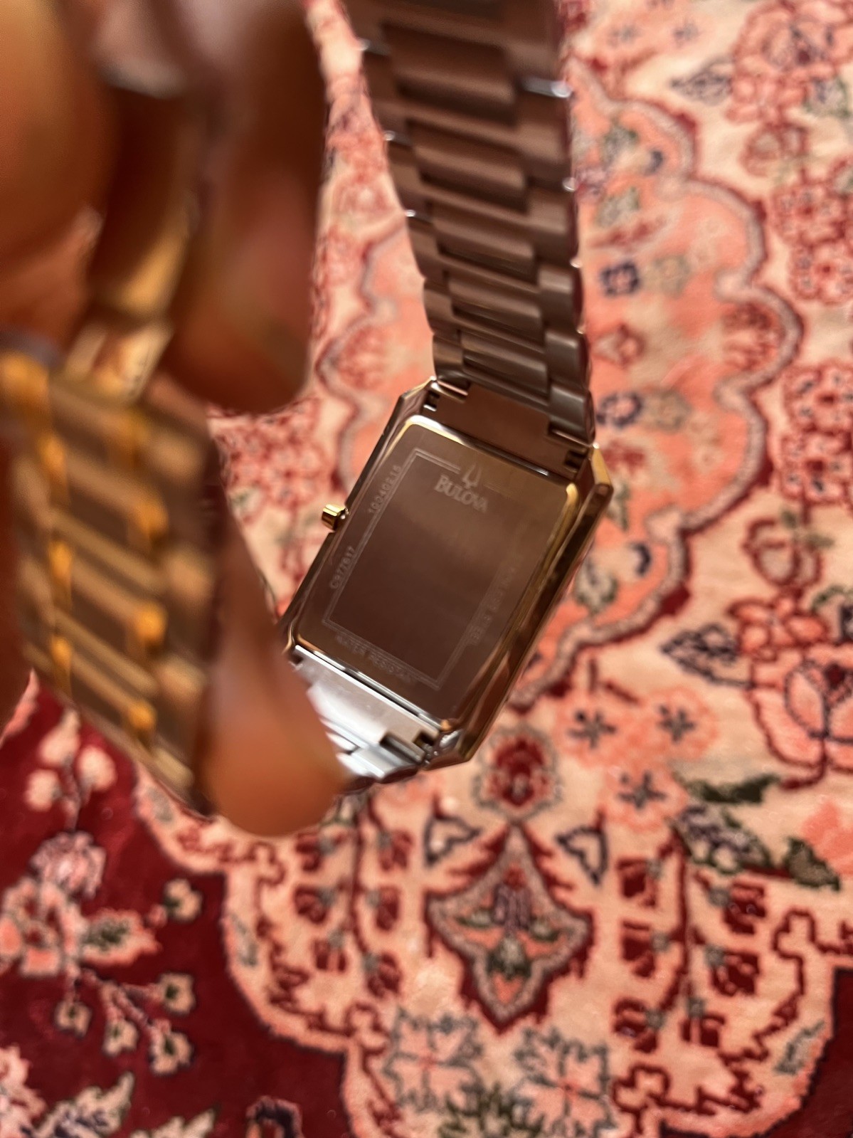 Bulova Sutton Classic Rectangular Two-Tone Men's … - image 2