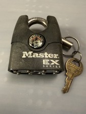 Master Lock EX Series Shrouded Lock #1 Made In USA Pre-owned One Key