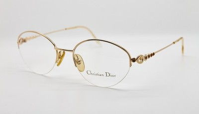 Christian Dior CD 3568 Vintage Brillengestell Made in Italy Eyewear Halbrand
