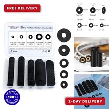 120Pcs Flat Rubber Washers Assortment Kit for Plumbing  Automotive