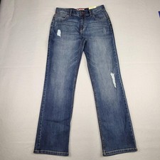 Tommy Hilfiger Jeans Boys 18 Blue Niagara Straight Leg Slim Distressed Denim