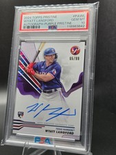 2024 Topps Pristine Wyatt Langford Auto Purple Pristine #PA-WL /99 PSA 10 GEM MT
