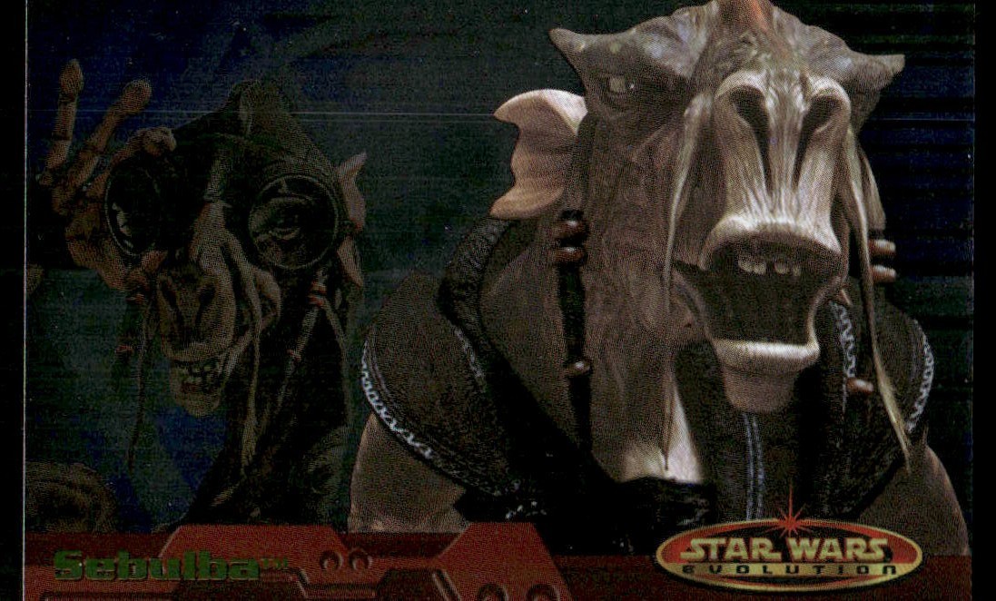 Sebulba 2001 Star Wars Evolution Topps Foil Card #72 (NM)